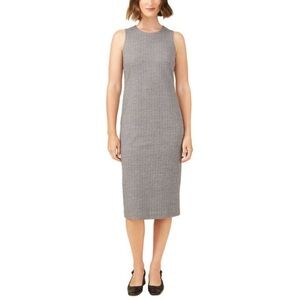 NWT J.McLaughlin Murphy Wool-Blend Dress Grey Pinstripe